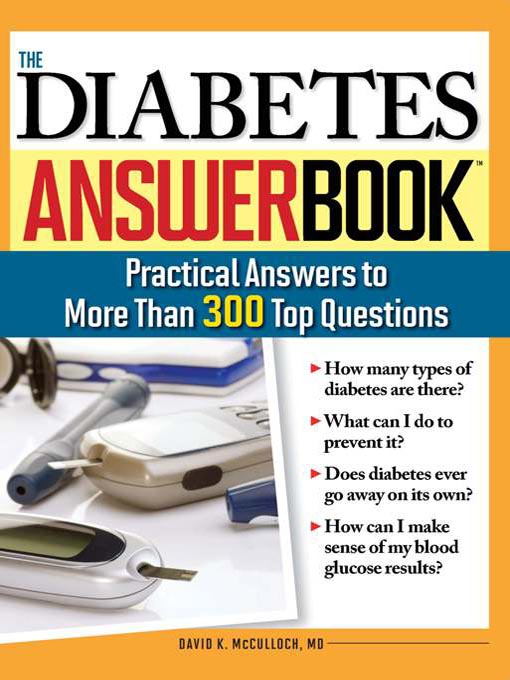 Title details for The Diabetes Answer Book by David McCulloch - Available
